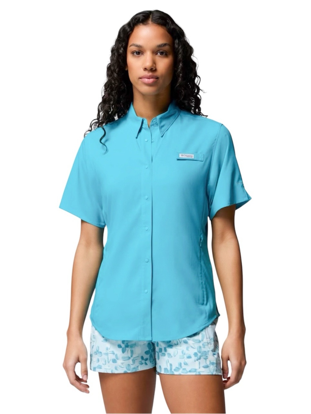 Columbia Women's PFG Tamiami II Short-Sleeve Button Up Shirt Size S UPF 40 NEW